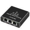 Qoltec Rozdzielacz Splitter Ethernet mini SWITCH 1x3 RJ45 | 1000Mb/s |  USB-C | Aluminium